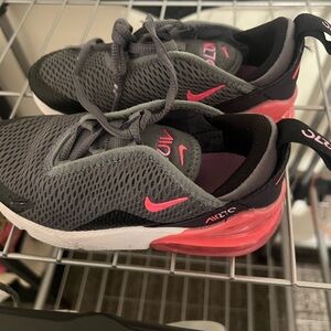 Nike Gray and Pink Air Max Shoes
